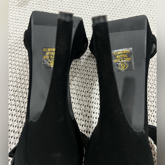 Marco Republic Black Suede Platform Heels - Picture 11 of 11